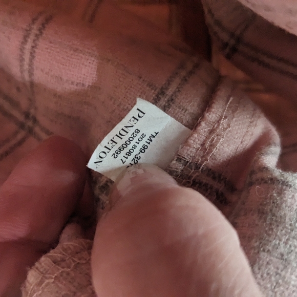 Pendleton Pink and Grey Plaid Shirt - Picture 7 of 7